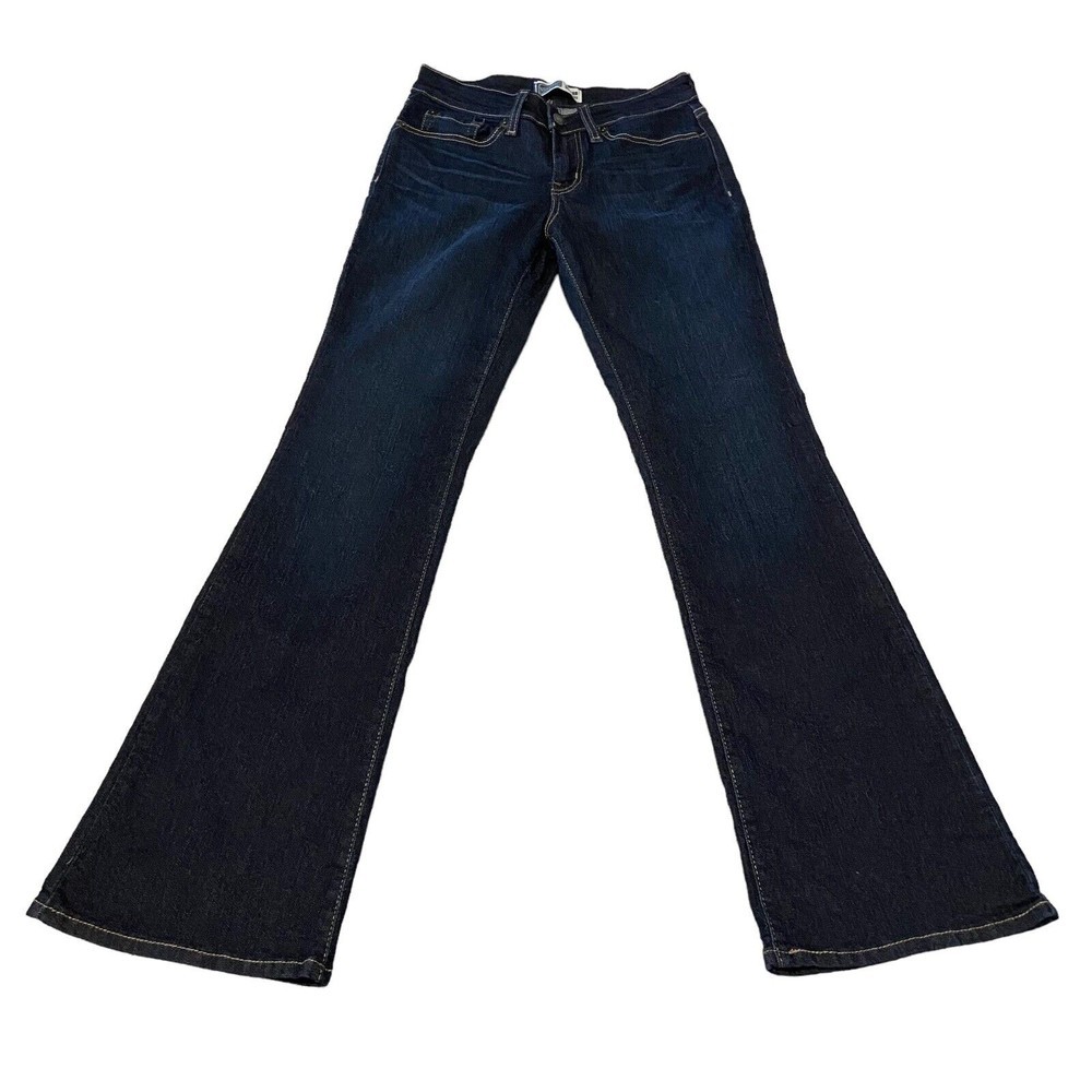 Signature Levi Stauss Jeans Dark Wash Modern Bootcut  4M Cotton Blend EUC 28x31